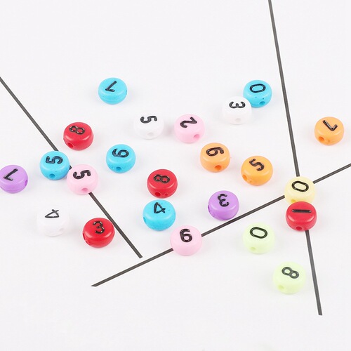 4*7mm acrylic loose beads English alphabet flat beads diy children early education beaded jewelry accessories bracelet weaving