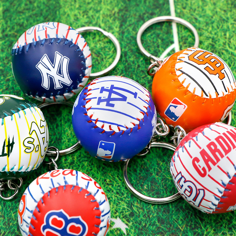 Baseball Keychain Pendant MLB New York Yankees Yankees NY Fashion Brand Pendant LA Dodgers Bag Pendant