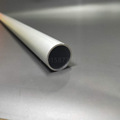 厂家挤出磨砂氧化银白铝圆管 喷砂氧化一体 铝型材cnc加工