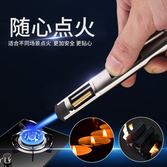 Baicheng honest written test sheet goes straight to blue fire inflatable lighter metal small spray gun kitchen outdoor appliances wholesale