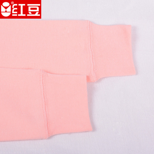 Red Bean Underwear Men's and Women's Autumn Clothes Cotton Wool Autumn Clothes Low Neck Round Neck Pure Cotton Single Piece Tops Available in Plus Size Single Pieces