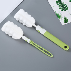 Wholesale factory milk bottle cleaning brushes, thermos cup brushes, detachable, extendable handle, sponge cup brushes available for supply