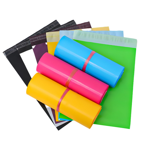 Wholesale of colorful express bags, logistics parcel bags, waterproof packaging bags, thickened clothing express packaging bags