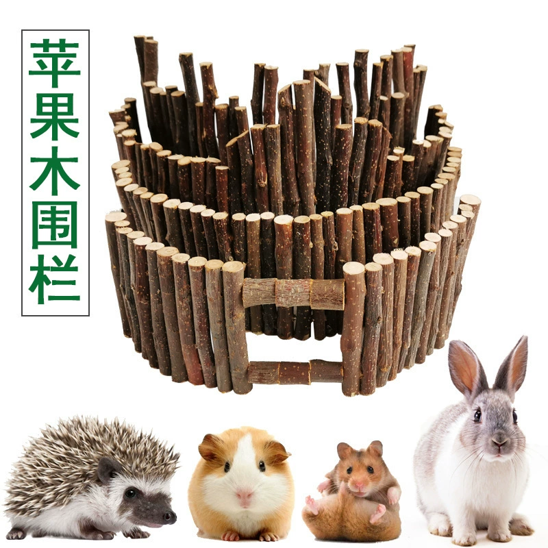 Яблочная ветка забор хомяк деревянный забор Ежик побег Арка мост кролик моляр поставки морской свинки игрушка моляр