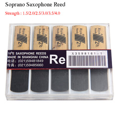 10-piece set of soprano saxophone reeds, hardness 1.5, 2.0, 2.5, 3.0, 3.5, 4.0 - vinyl