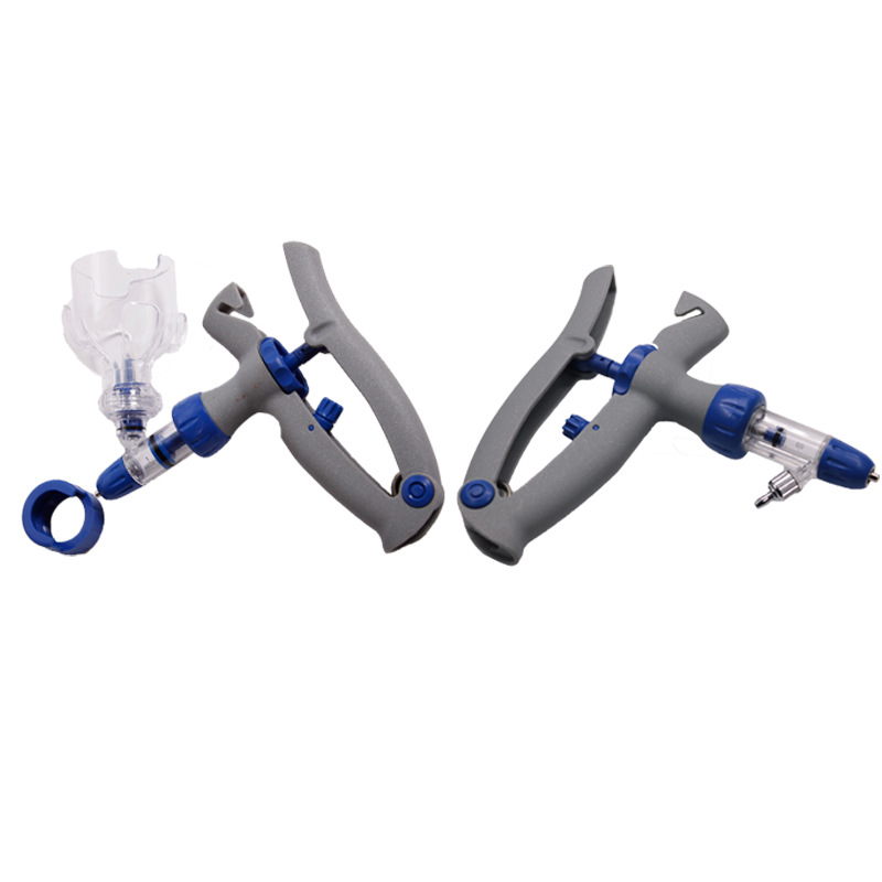 1 2 5ml botella ajustable veterinaria jeringa continua cerdo, ganado, ovejas, pollo y jeringa de pato