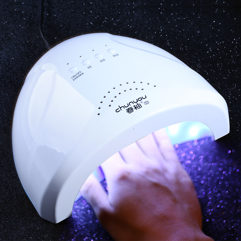 Nail Light Therapy Machine48 W Smart S U N Quick-drying Baking Lamp Led Nail Polish White Pink Light Therapy Lamp