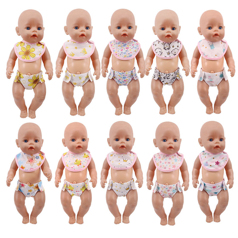 Nuevo Conjunto de Ropa Interior para Muñeca Americana de 18 Pulgadas (43 cm), Ropa Interior para Muñeca Xiafu, Toalla de Saliva, Venta al por Mayor
