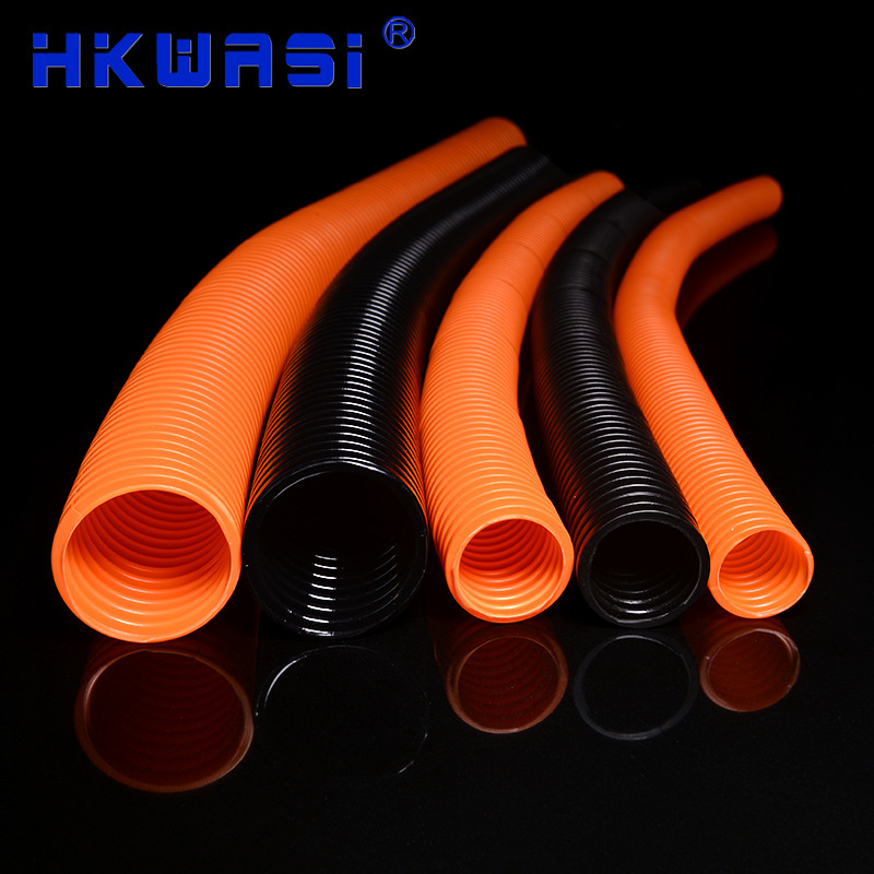 HDPE波纹管 AD10~AD54.5开口单壁线束塑料管汽车线束塑料波纹管