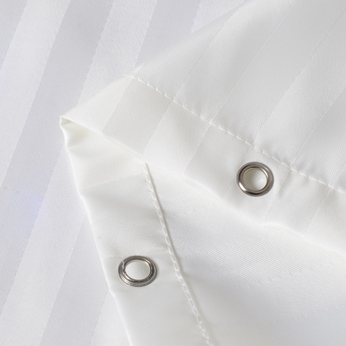 Polyester thickened yin and yang striped hotel shower curtain polyester cloth opaque bathroom partition waterproof and mildew-proof hook