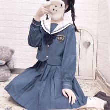 正版原创水星记水手服正统日系JK制服学院风甜美学生装百褶裙套装