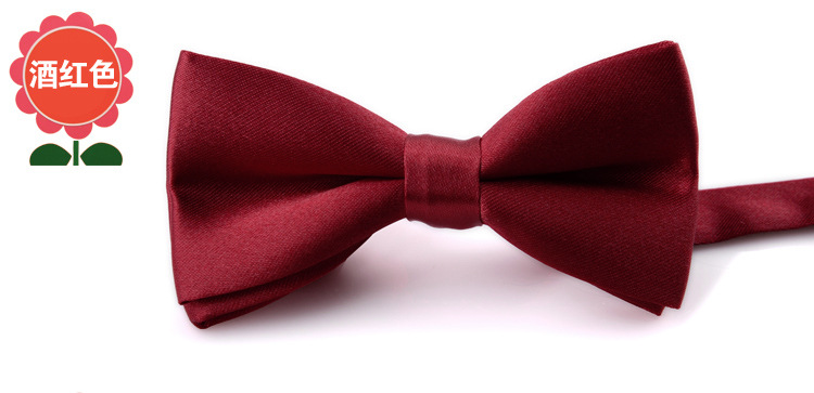 Directo de fábrica color puro pajarita masculina y femenina bebé doble arco rendimiento kindergarten color caramelo al por mayor