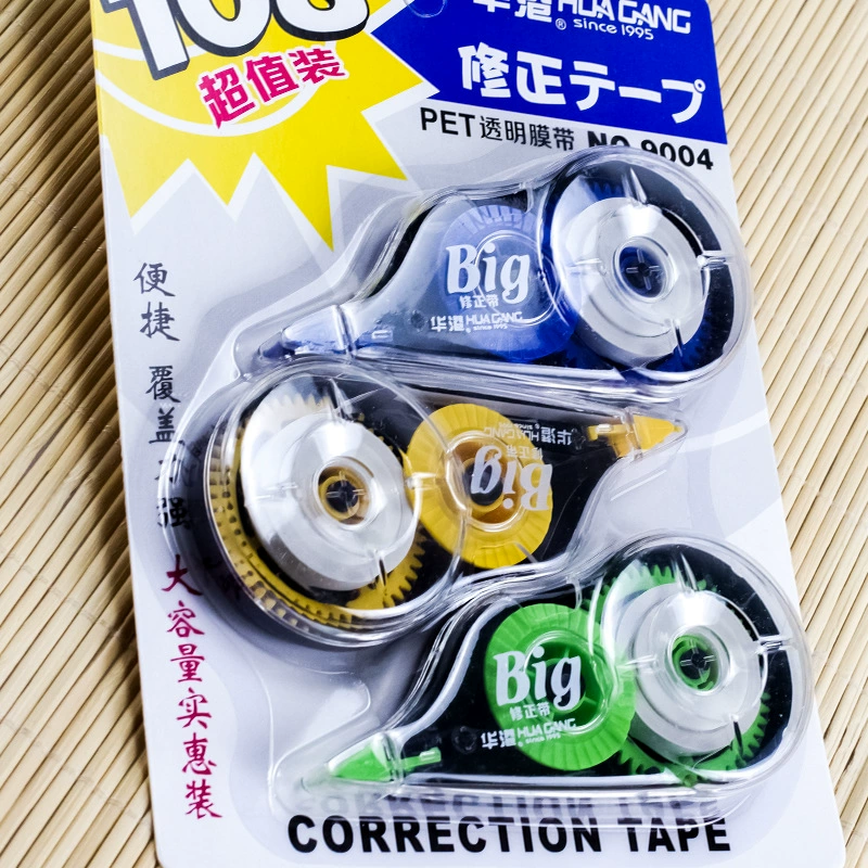 Корректирующая лента оптом 3 доступных ПЭТ с основной корректирующей лентой принадлежности для начальной школы учебные канцелярские корректирующие ленты