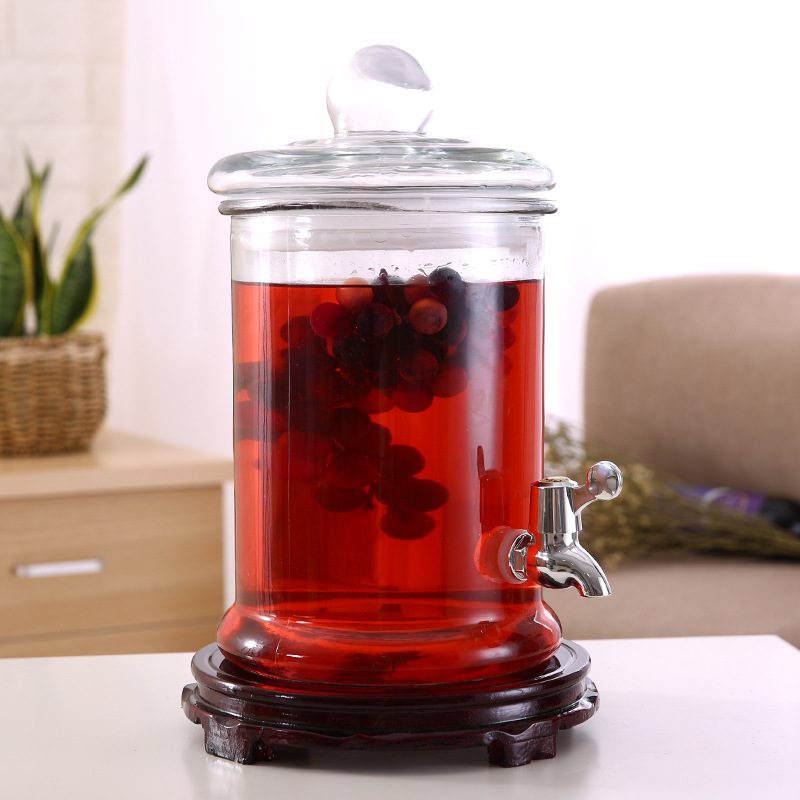 厂家批发玻璃盖泡酒玻璃瓶密封罐酿酒坛子泡人参药酒瓶泡酒罐酒缸