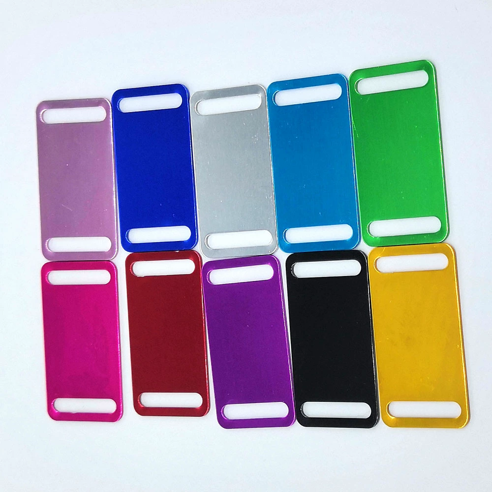 Алюминиевая пряжка для ремня, боковая вывеска, 10 цветов, размер 43,3*22,3 мм, отверстие 3,8*18,7 мм