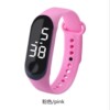 Silica gel electronic fashionable bracelet, white watch