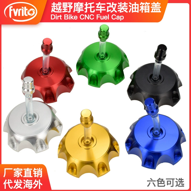 Внедорожный мотоцикл доработал крышку топливного бака высокой гонки размера аксессуаров 50-125кк Аполлона пластиковую алюминиевую с крышкой сброса