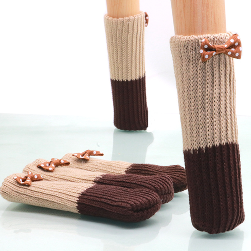Knitted non-slip wear-resistant socks