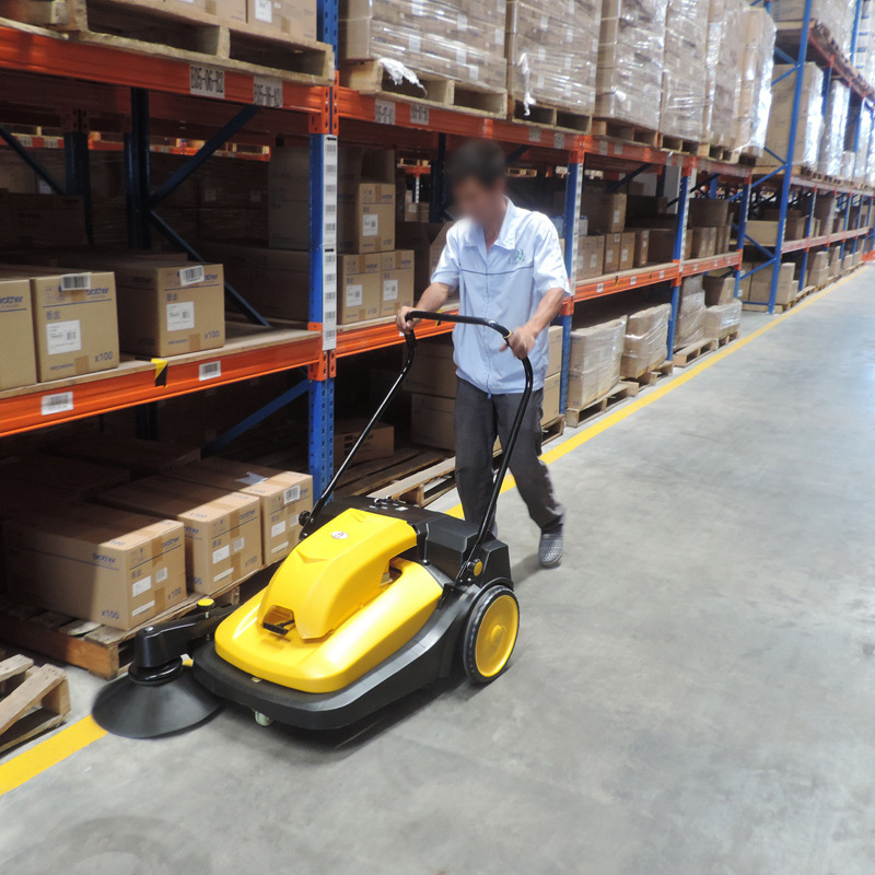 工厂CJS70-1手推式电动扫地车车间工厂仓库物业车间垃圾清扫车