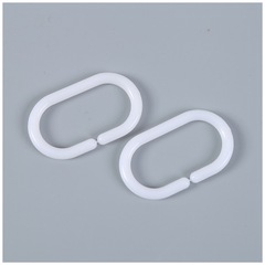 廠家批發C型窗簾環床簾環可定 制塑料掛鈎窗簾配件塑封床簾環