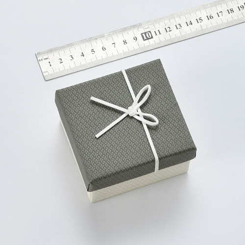 Factory direct sales litchi pattern paper watch box hand jewelry necklace heaven and earth cover gift box proposal ring box wholesale