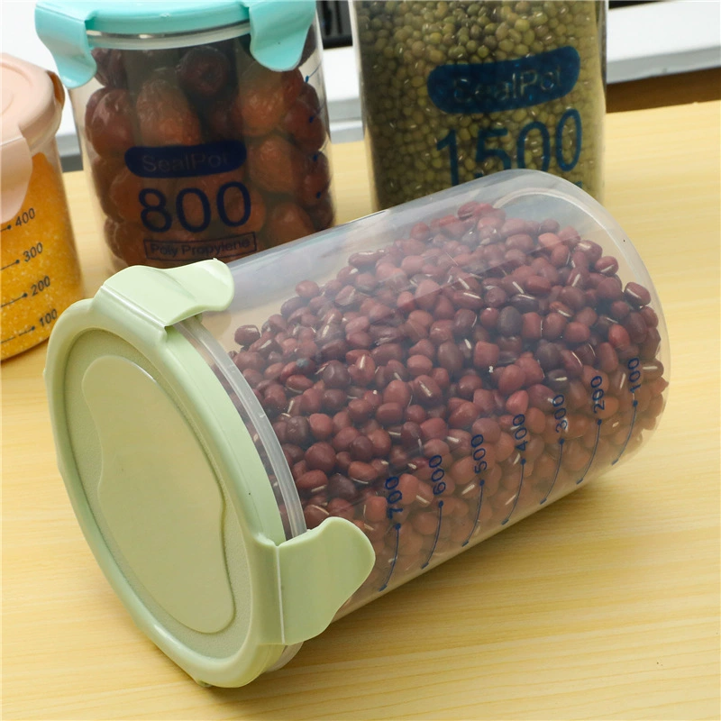 Кухня за пределами границ miscellaneous зерно snack хранение коробка запечатывания можно наложить с прозрачной пластиковой сушкой с крышкой для хранения
