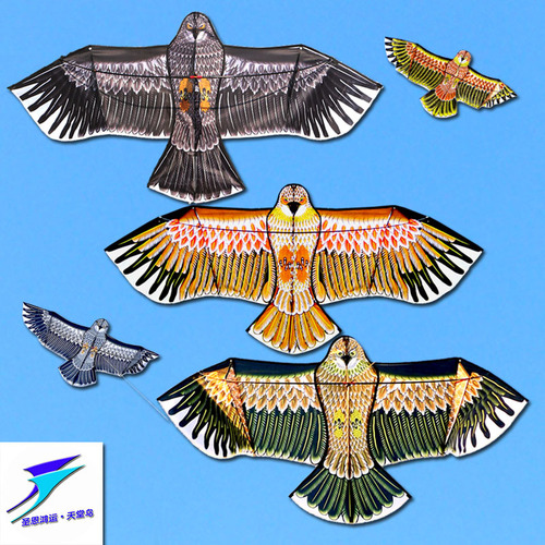 Weifang Kite Wholesale Lucky Kite Holy Grace Lucky Bird of Paradise Golden Eagle Steel Eagle Eagle Breeze Children's Kite Eagle