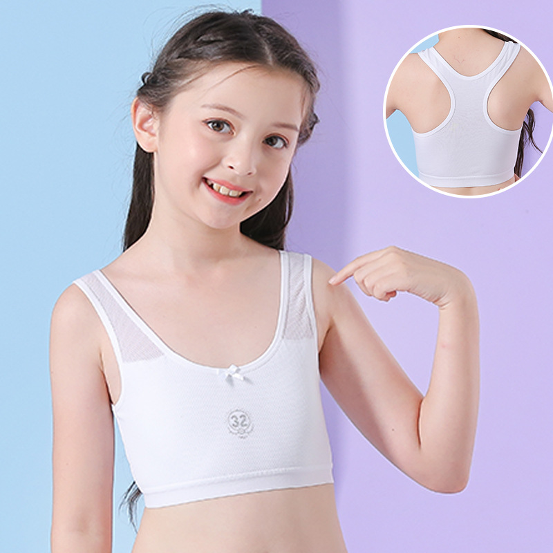 Chalecos para niñas en etapa de desarrollo, edades de 9 a 12, 14 y 16 años, ropa interior para estudiantes de secundaria, sujetadores para niñas mayores, copa completa.