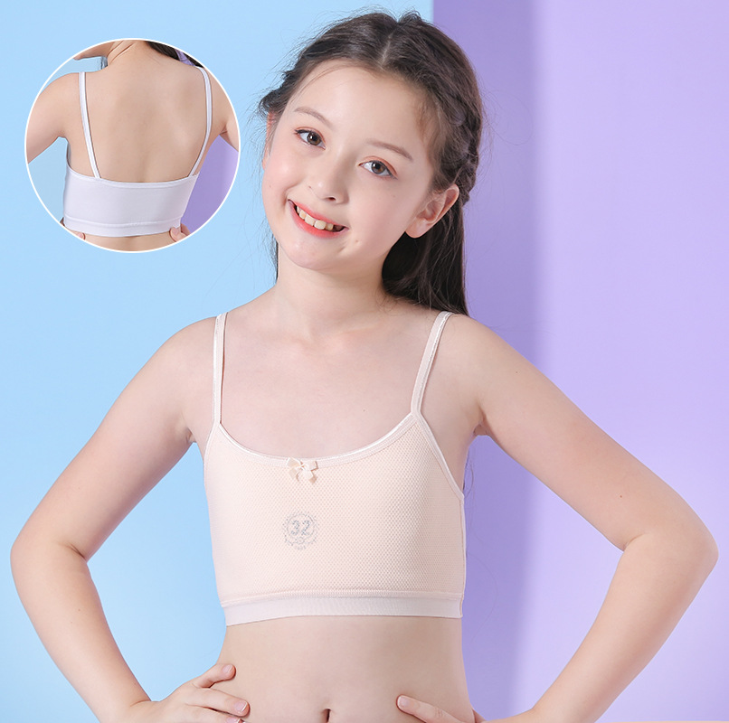 Chalecos para niñas en etapa de desarrollo, edades de 9 a 12, 14 y 16 años, ropa interior para estudiantes de secundaria, sujetadores para niñas mayores, copa completa.