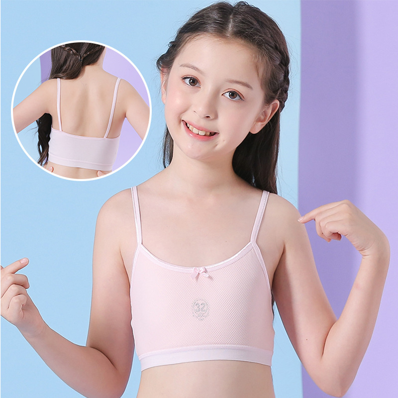 Chalecos para niñas en etapa de desarrollo, edades de 9 a 12, 14 y 16 años, ropa interior para estudiantes de secundaria, sujetadores para niñas mayores, copa completa.