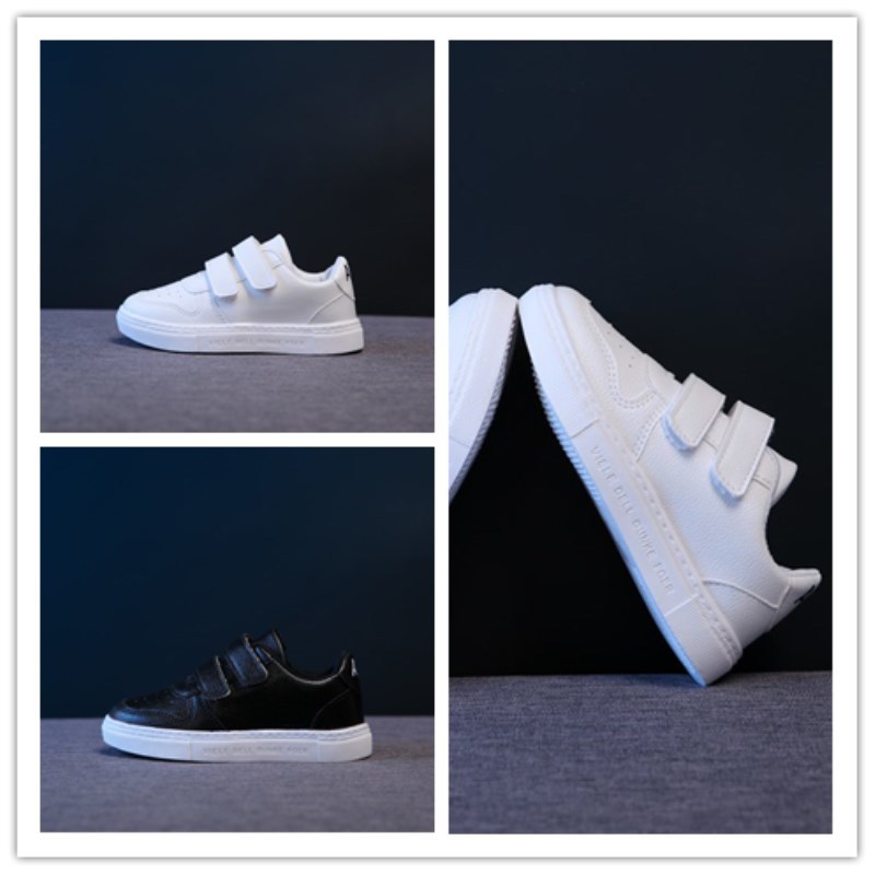 Bambini Little 2022 Primavera Nuova Edizione Coreana Ragazzi e Ragazze Board Bianco Nero Scarpe Casual Scuola Primaria Studenti_voghion.com
