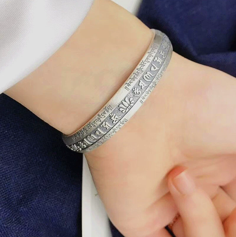 Retro silver bracelet, 925 sample silver, wholesale