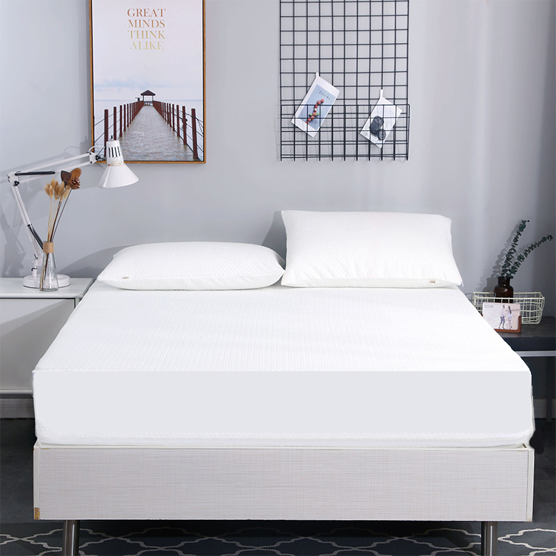 Directo de fábrica fibra bambú capa aire impermeable sábana ajustable máquina lavable Simmons cubierta protectora una sola pieza colchón colcha