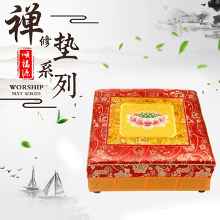 顺福源礼佛禅修佛堂圆形莲花拜佛垫家用跪拜垫禅修凳庄严莲花拜垫