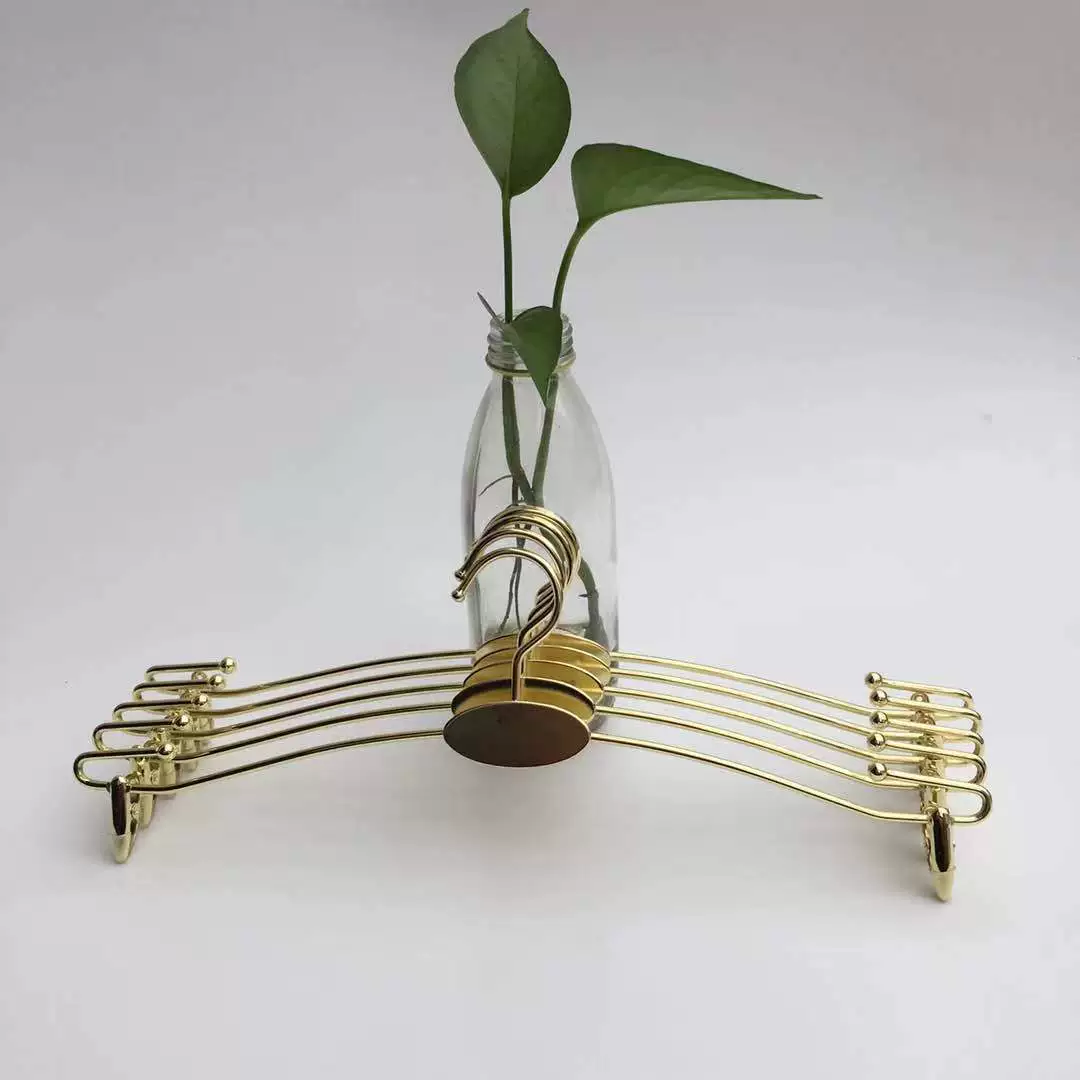 Pants, hanger, metal underwear, golden shoe last, wholesale, pink gold