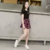 Black top + shorts