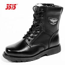 际华3515强人冬季男靴特种兵户外靴 保暖真皮羊毛靴棉鞋棉靴