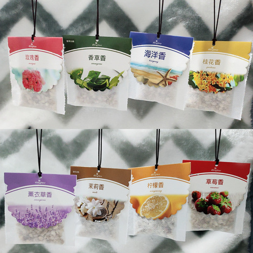 Hangable spice wardrobe sachet sachet wardrobe mildew-proof, insect-proof and deodorizing aromatherapy bag sachet hook sachet wholesale