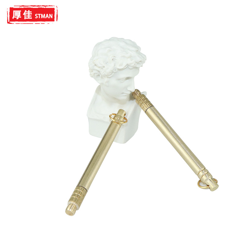 Latón portátil almacén impermeable aleación de titanio palillo de dientes combinación integrada palillo de dientes portátil simple palo de fruta