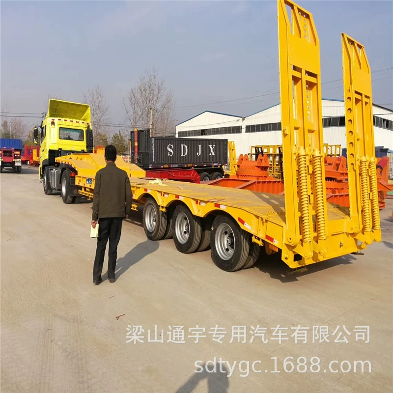 Новый 13-метровый экскаватор низкобланк полуприцепа крюка доска подъем лестницы транспортный полуприцеп для старого нового