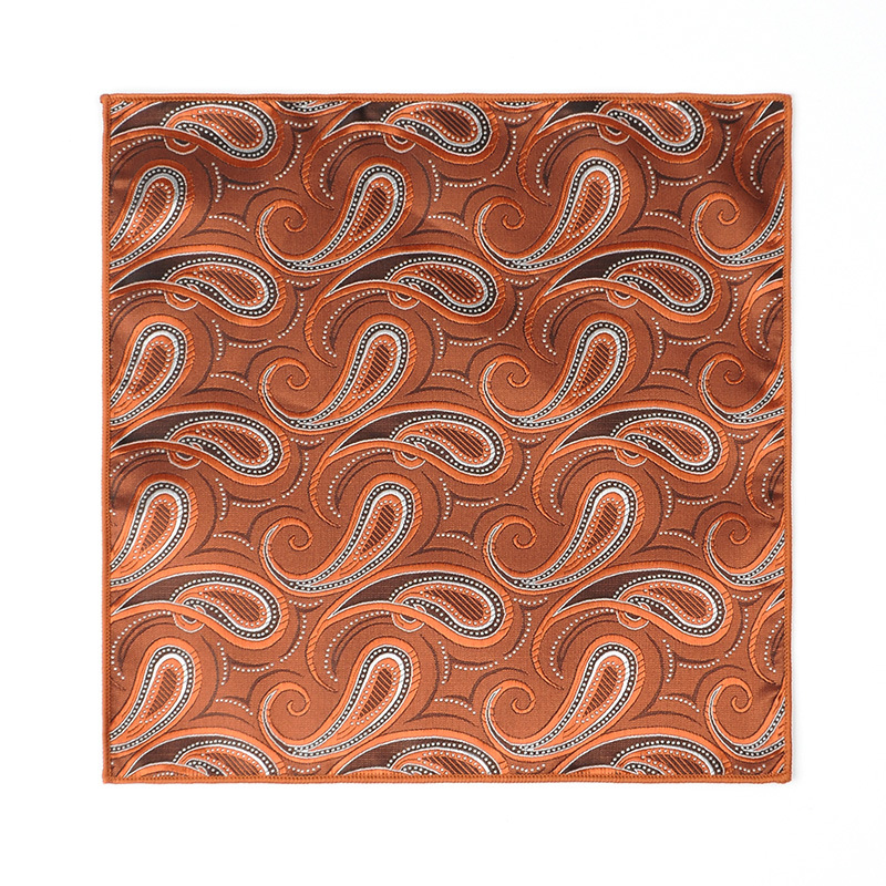 Corbata de hombre bufanda cuadrada pequeña al por mayor moda coreana de todo fósforo tendencia retro bordado patrón traje bufanda de bolsillo