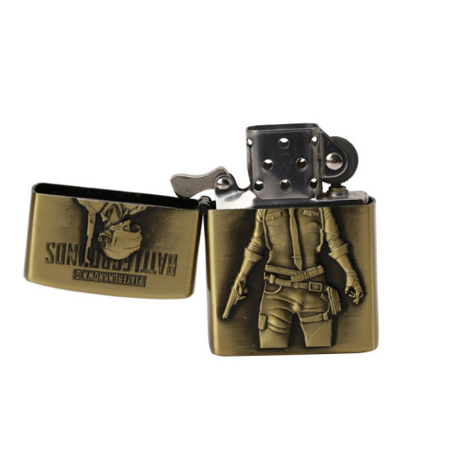Bronze kerosene lighters supply laser engraving models die-cast relief creative gifts factory direct sales