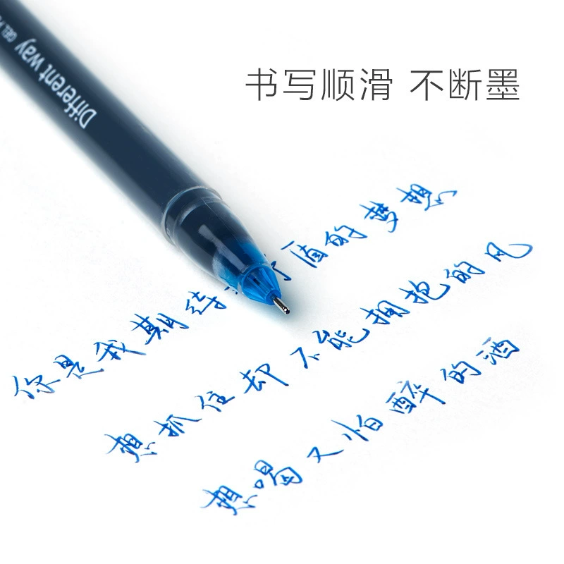 Zhencai 0.5 мм большая многоразовая водяная ручка GP118, полная камера, для подписи студентов, чёрная/синяя/красная нейтральная ручка для офиса