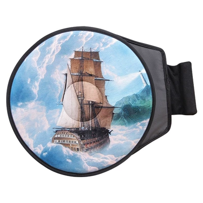 360-Degree Car Rotating Creative Four-Season Seat, Multi-function pad - sailboat