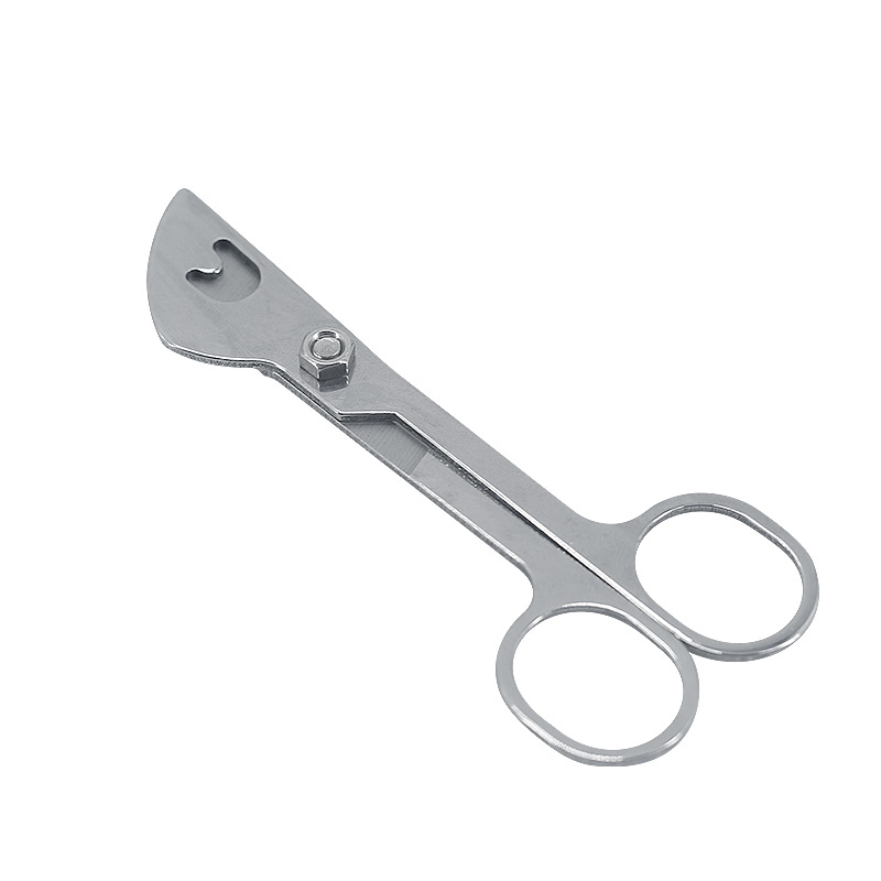 Fábrica al por mayor vaca congelada esperma carcasa tijeras de acero inoxidable vaca tubo fino tijeras vaca semen tubo fino tijeras