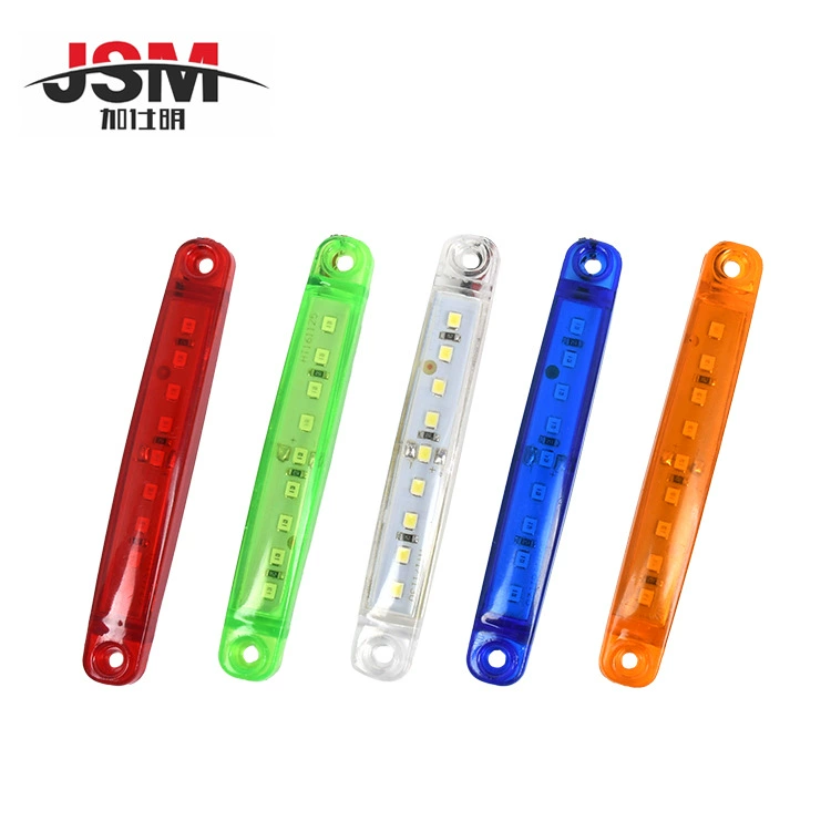 Поставка грузовиков боковые огни 24V9LED Грузовик Боковые огни высокая яркость водонепроницаемый пятицветный Автобус Показать широкие боковые огни талии огни