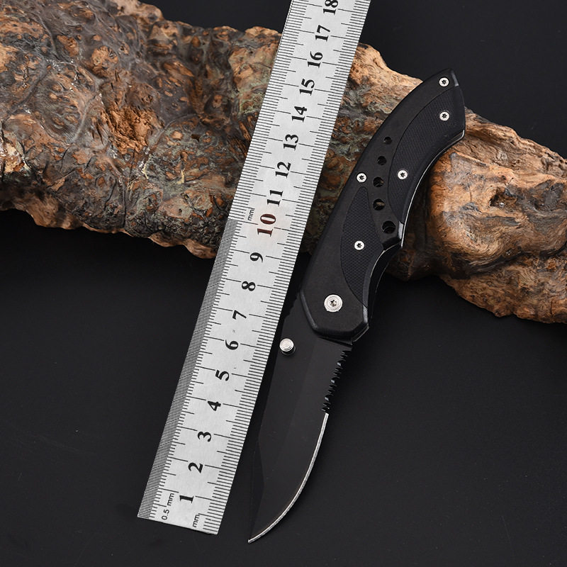 野营求生工具 高硬度战术刀户外防身刀具多功能折叠刀 厂家批发