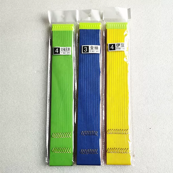 Finished Product: Hand-Tied Double Hooks with Knotted Sub-Line, 50cm Knotted Double Hooks, Gold Sleeve Iseni Izu Kanto Sub-Line Double Hooks