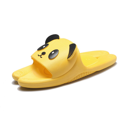 Cartoon parent-child shoes, children's slippers, women's summer non-slip slippers for girls, family of three, couple's bathroom non-slip slippers