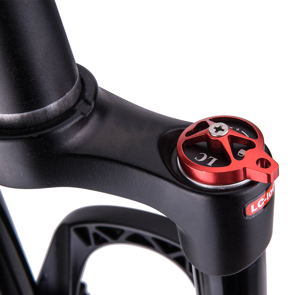 Bicicleta de montaña tenedor delantero 29 pulgadas cono tubo hombro control barril eje carrera 140 aleación de magnesio Tenedor de aire con cerradura tenedor delantero